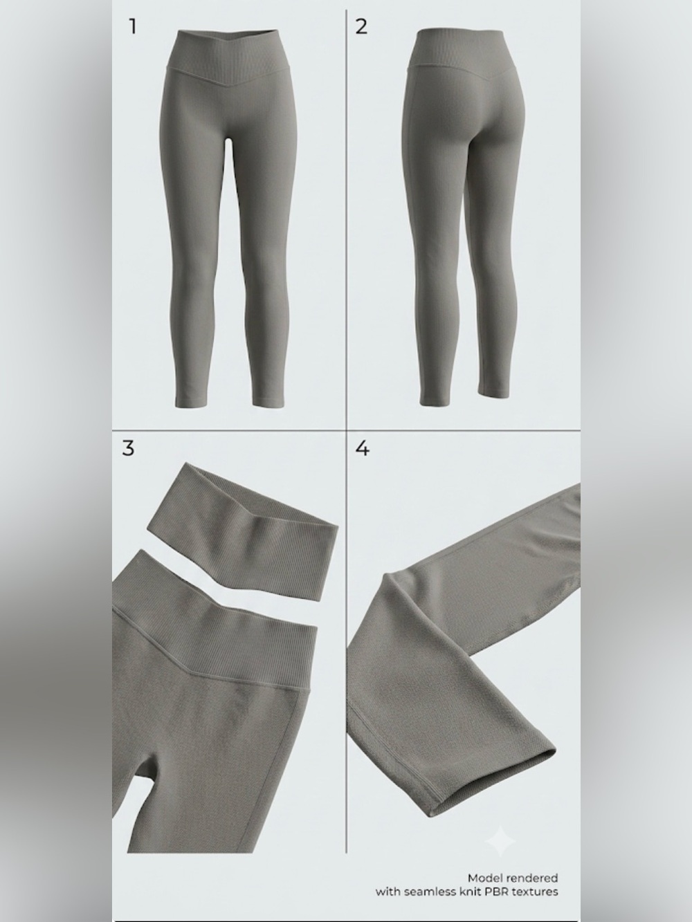 NUX Sculpt Gray High Rise Ankle Leggings Women’s S Nylon/Spandex Stretch
